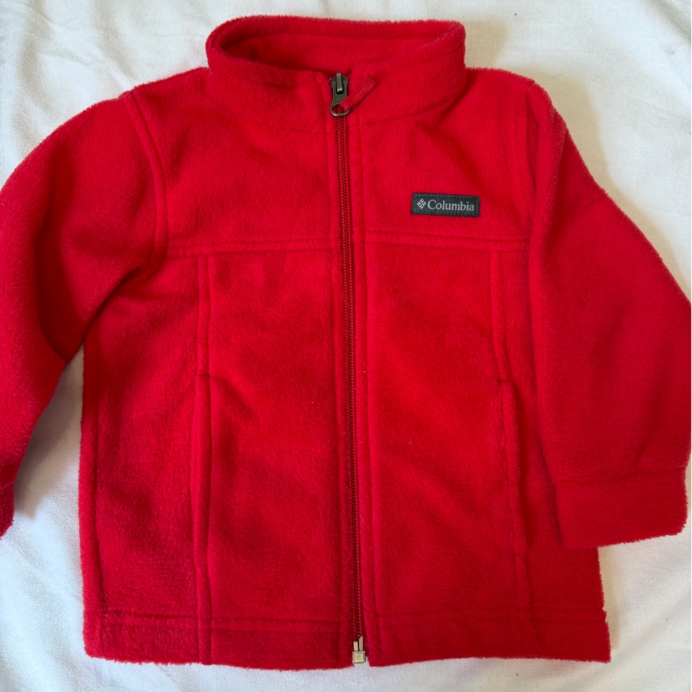 Columbia Vibrant Red Fleece Jacket